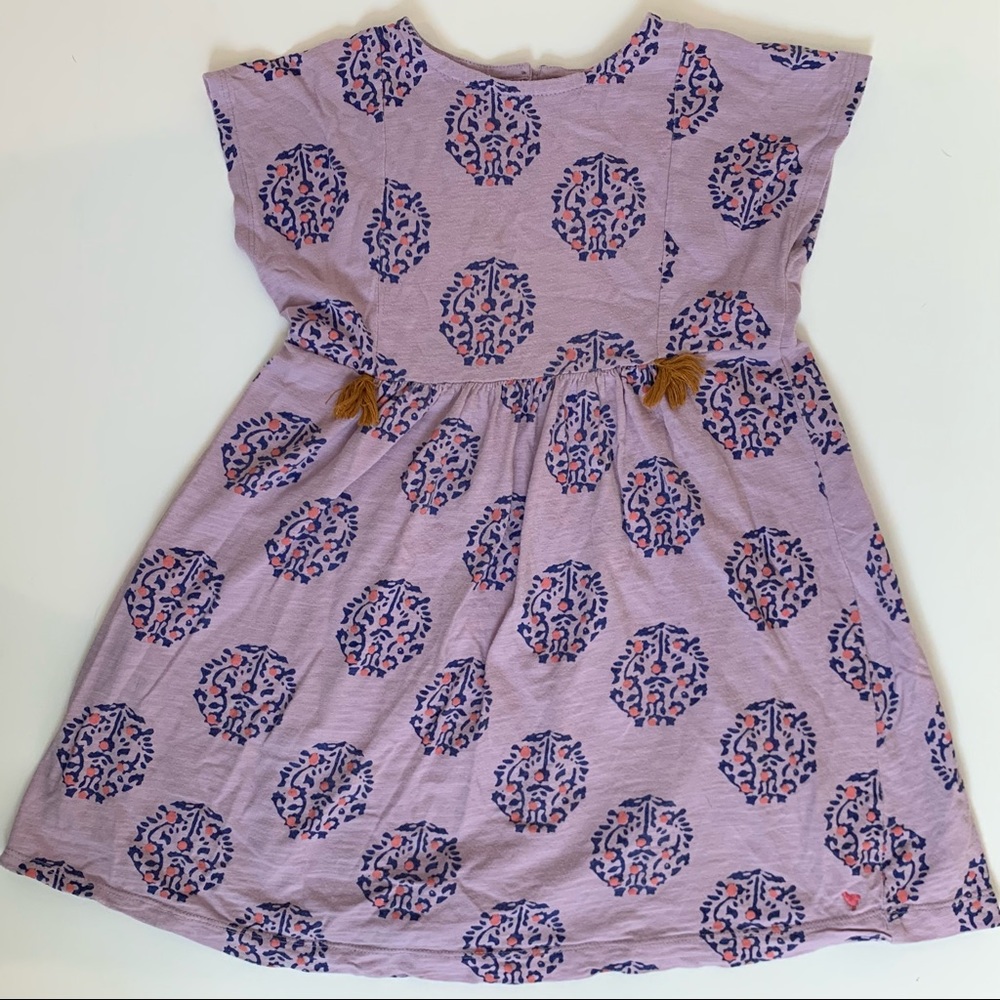 Pink Chicken 6y Lavender Ikat Print Dress